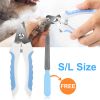 Dog Nail Clippers Pet Cat Nail Toe Trimmer Stainless Steel Grooming Tool Free Nail File Small Medium Large Dogs