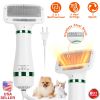 2 In 1 Multifunctional Pet Grooming Hair Dryer Slicker Brush Home Furry Drying Blower Portable Dryer 3 Heat Settings Adjustable Temperature Speed