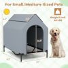 Pet House with Ventilated Windows for Indoor & Outdoor