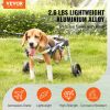 VEVOR 2 Wheels Dog Wheelchair for Back Legs, Pet Wheelchair Lightweight & Adjustable Assisting in Healing, Dog Cart/Wheelchair for Injured, Disabled,